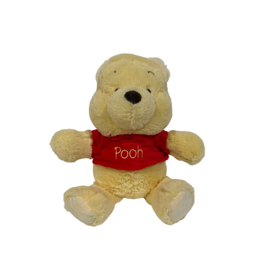 Disney Baby Kids Preffered Winnie The Pooh Plush Stuffed Animal Toy Rattle